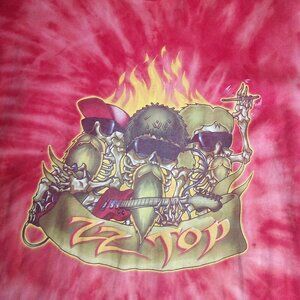 Vintage ZZ Top Reverse Tie Dye T-Shirt